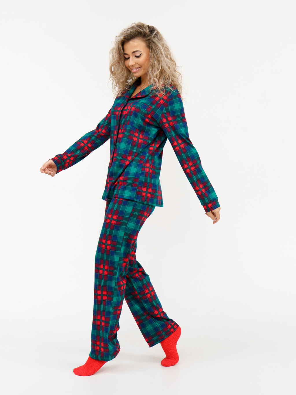 941 Пижама "Зеленая клетка"