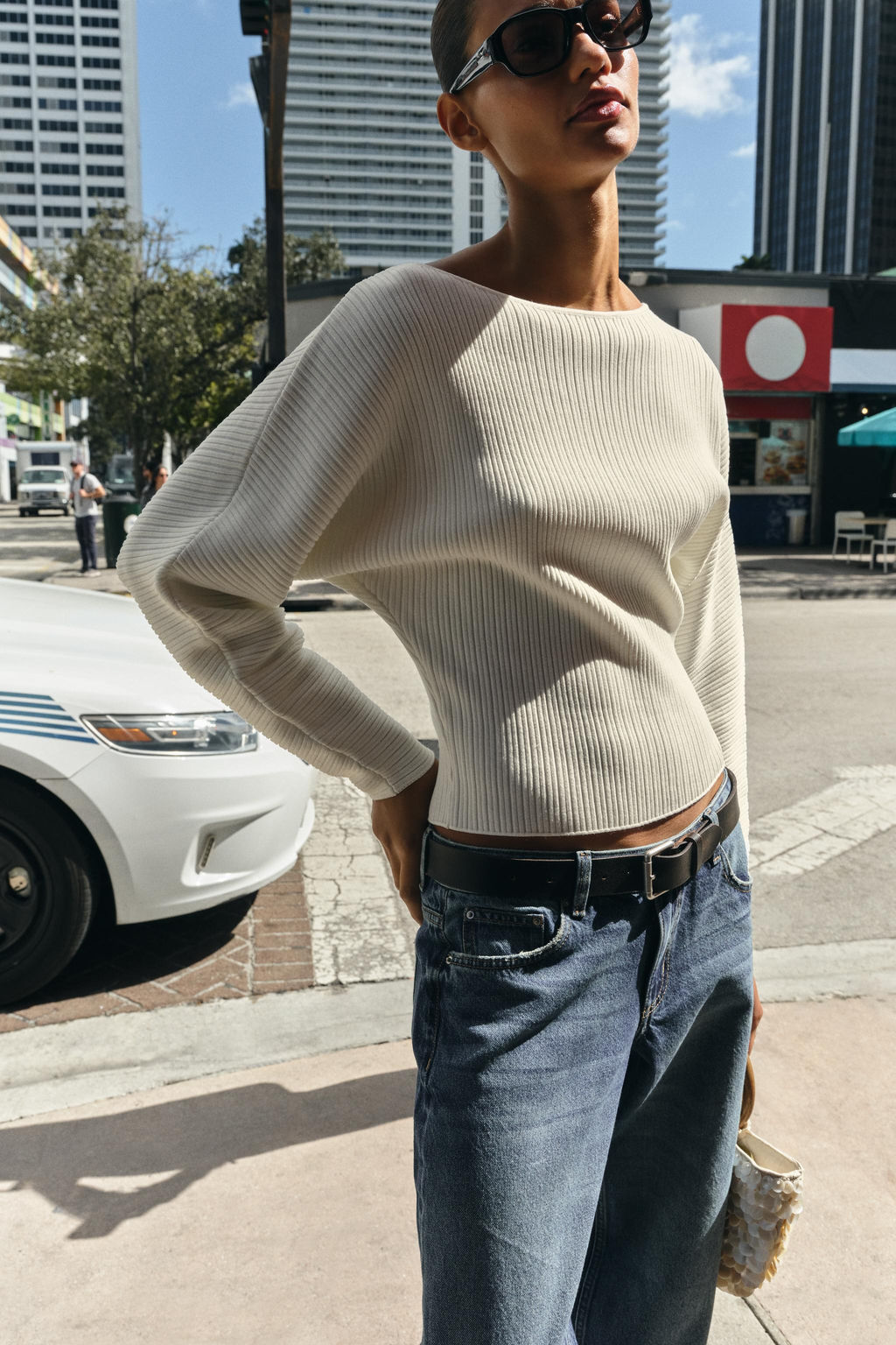 RIB KNIT JUMPER WITH VOLUMINOUS SLEEVES - Zara фото 10