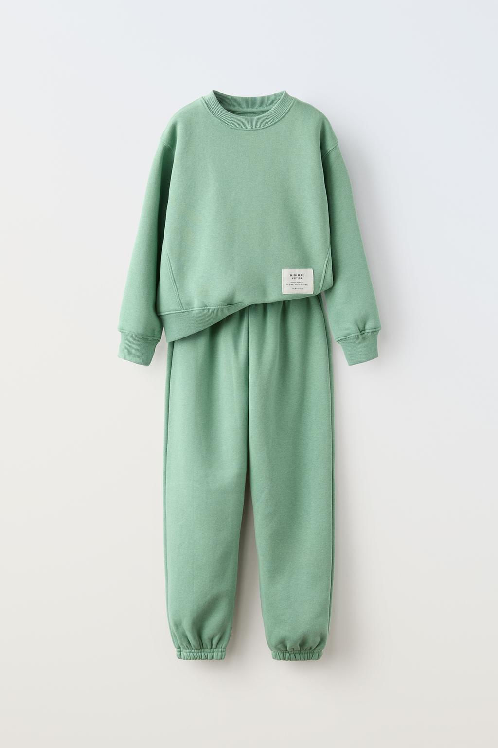 SWEATSHIRT AND JOGGER TROUSERS CO-ORD WITH LABEL - Zara фото 9