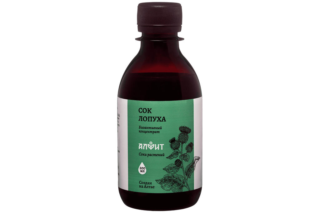 Сок лопуха 200 мл Алфит 6898 фото 2
