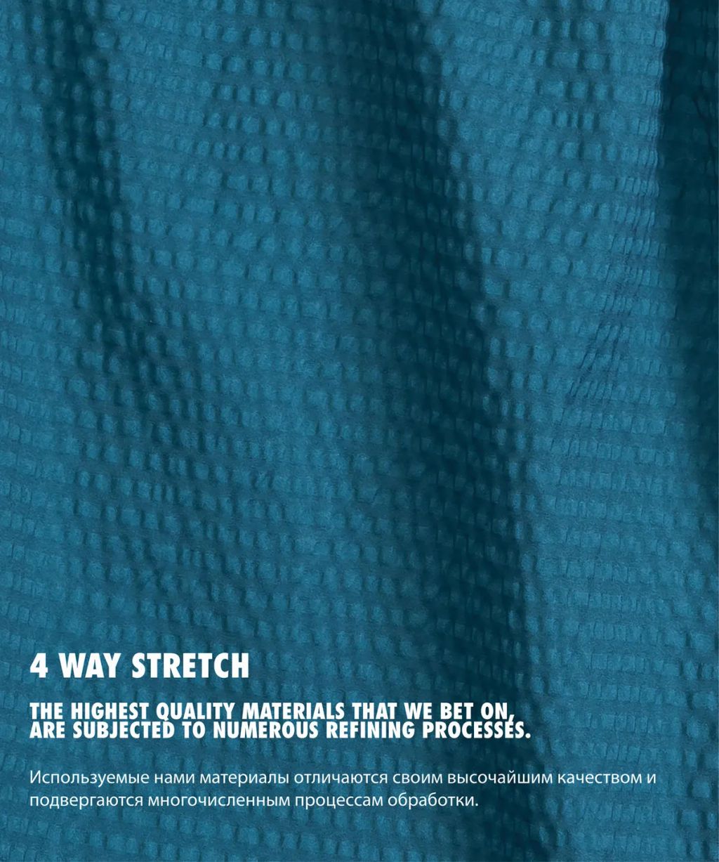 ATLANTIC KMB-226 Шорты мужские пляжные 4Way Stretch Texture зеленый  фото 4
