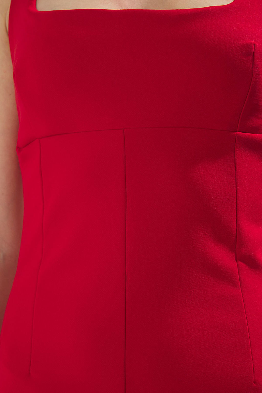 TRENDYOLMILLA Kahverengi Duz Vucudu Saran Midi Dokuma Elbise TWOSS25EL00619  фото 3