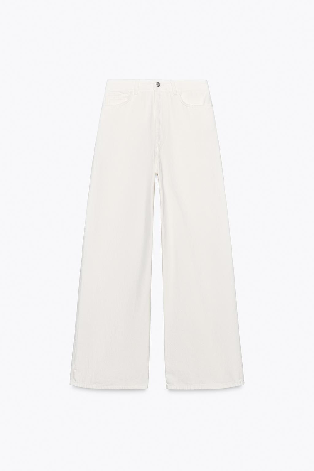 ZW COLLECTION HIGH-WAIST PALAZZO JEANS - Zara фото 6