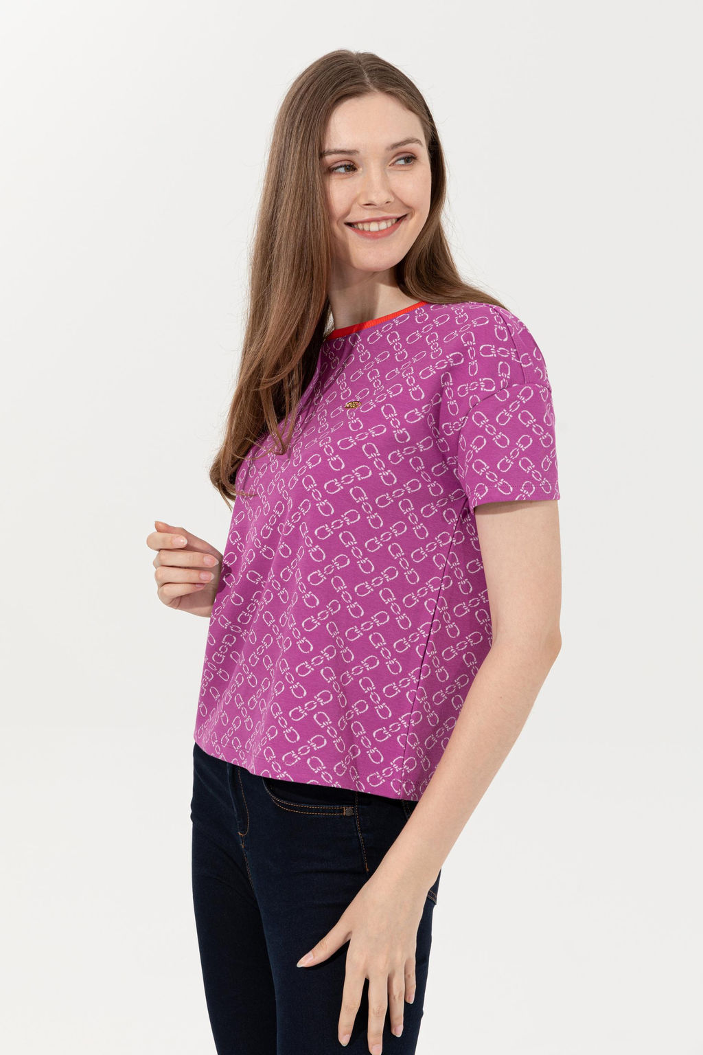 Kad_n Menek_e Bisiklet Yaka Ti__rt