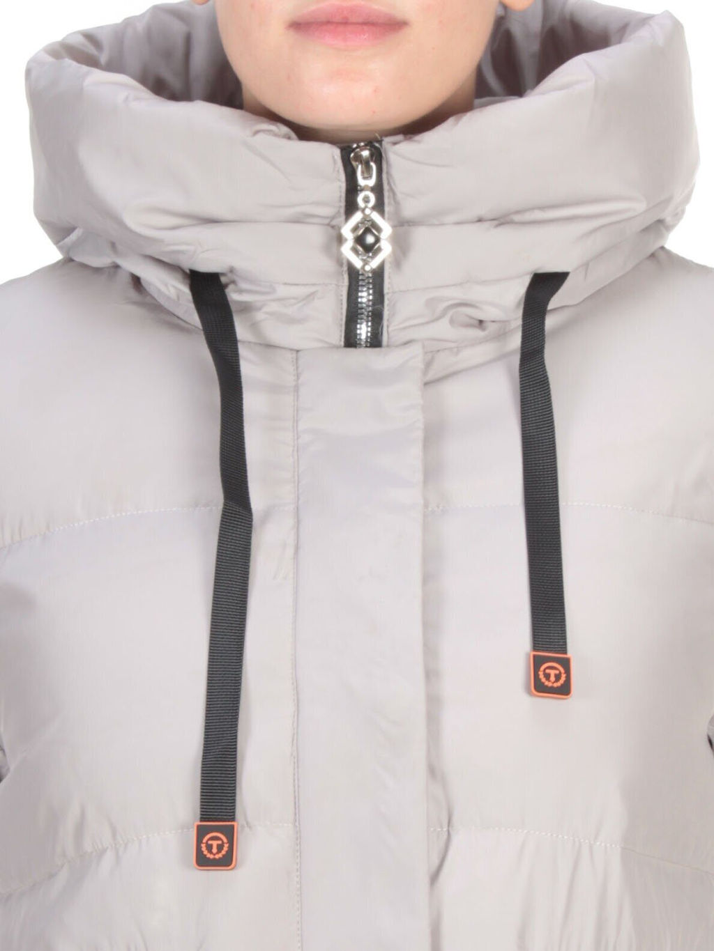 8966 LIGHT GRAY Пальто зимнее женское CLOUD LAG CAT (200 гр. холлофайбер) - Fashion фото 10