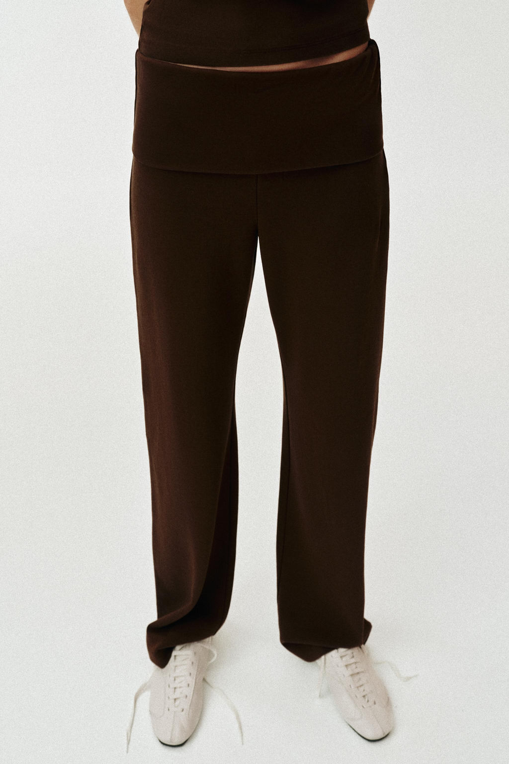 PANTAL?N INTERLOCK EFECTO LAVADO / Marr?n - Zara фото 2