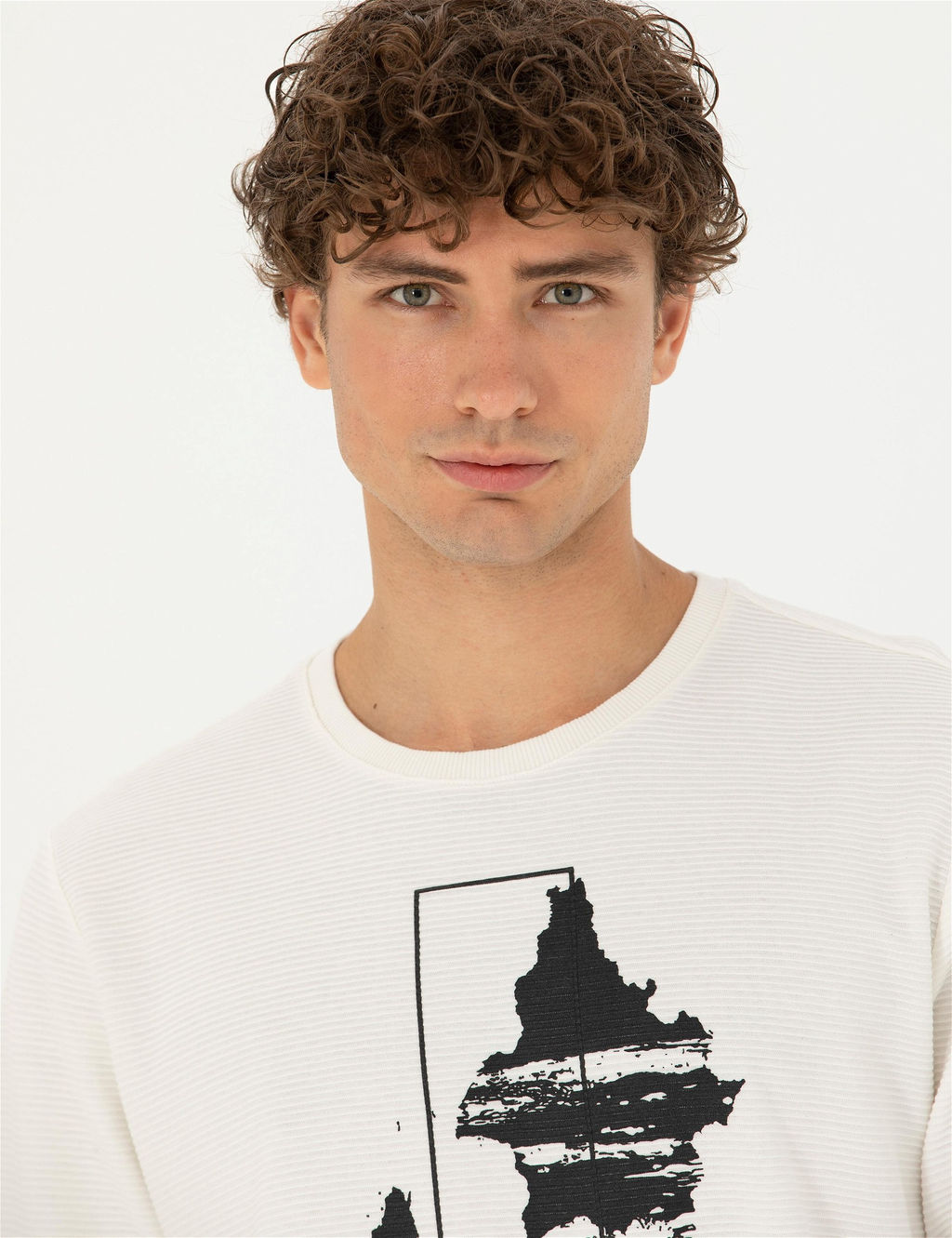 Ekru Regular Fit Sweatshirt - Pierre cardin фото 2
