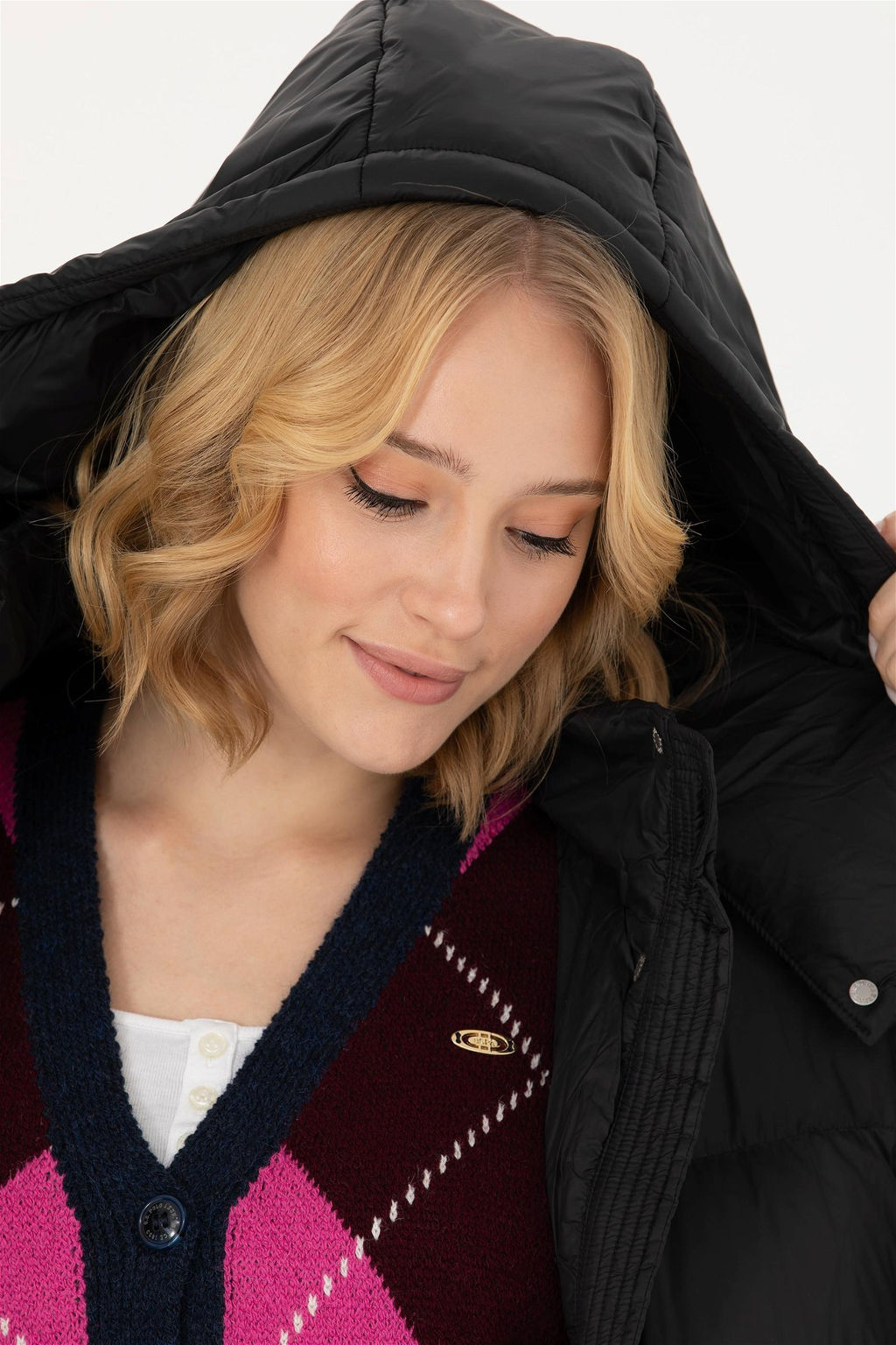 U. S. Polo Assn Женское черное пальто - U.s. polo assn фото 2