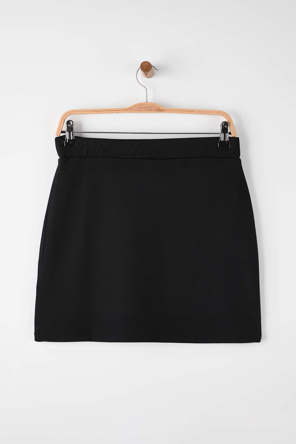 Siyah Ottoman Esnek Mini Orme Kalem Etek TWOAW26ET00106 - Trendyolmilla фото 7