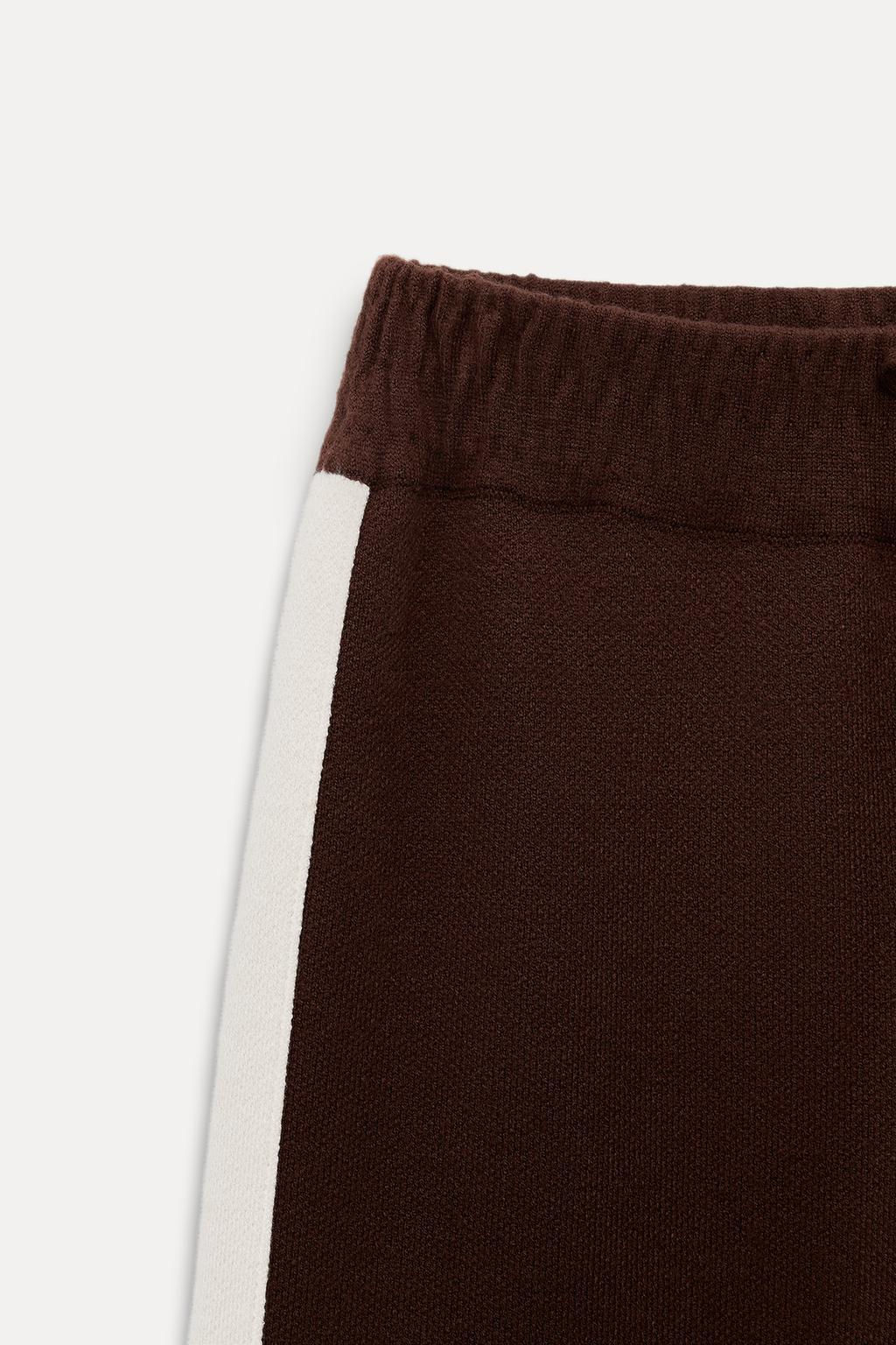 KNIT TROUSERS WITH SIDE STRIPES - Zara фото 6