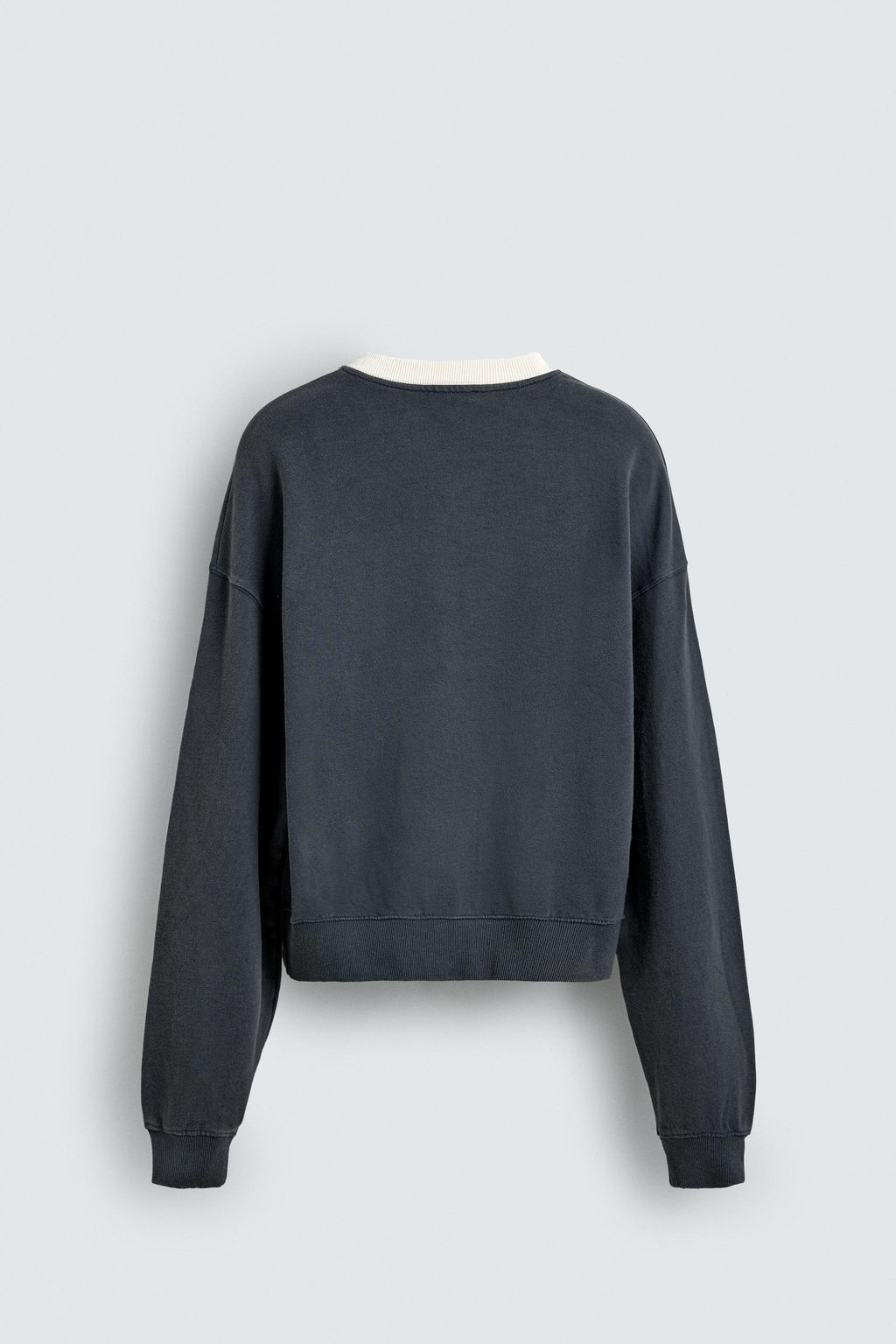 SUDADERA ESTAMPADO LAVADO / Gris antracita - Zara фото 8