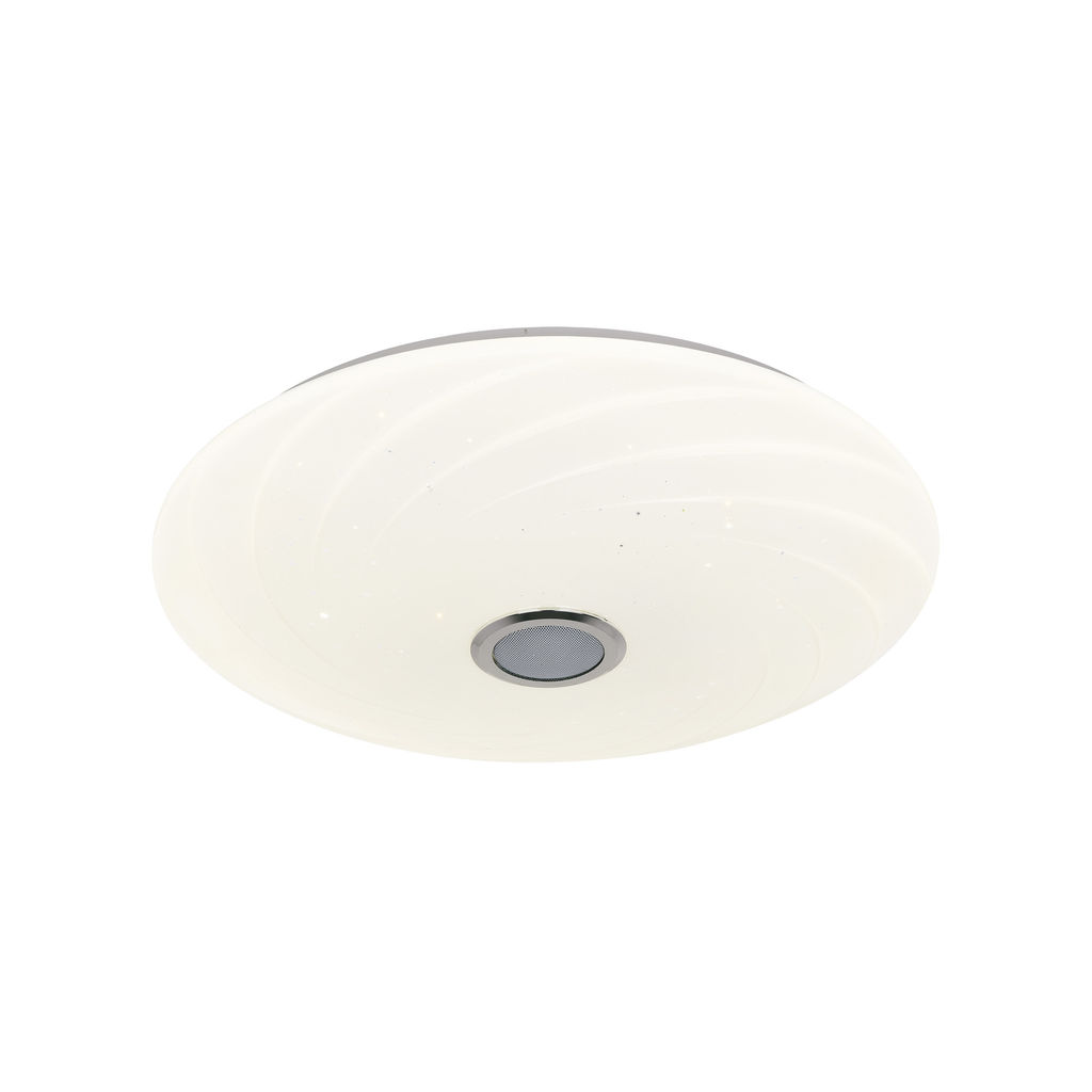 ULI-D291 72W/SW+RGB/50 MERCURY Cветильник светодиодный накладной. Диммируемый. Пульт ДУ (в/к). Встроенная Bluetooth колонка. Теплый свет(3000К)/Белый свет(4000К)/Дневной свет(6500К)/RGB. 5700Лм. TM Uniel - Volpe фото 8