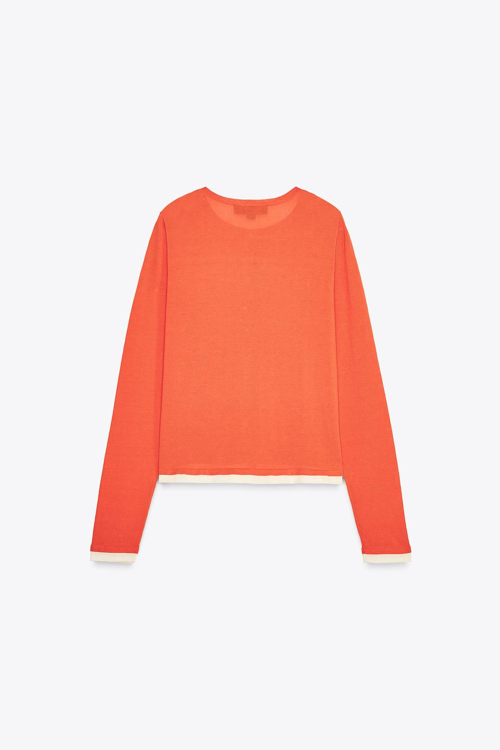 DOUBLE LAYER KNIT CARDIGAN - Zara фото 6