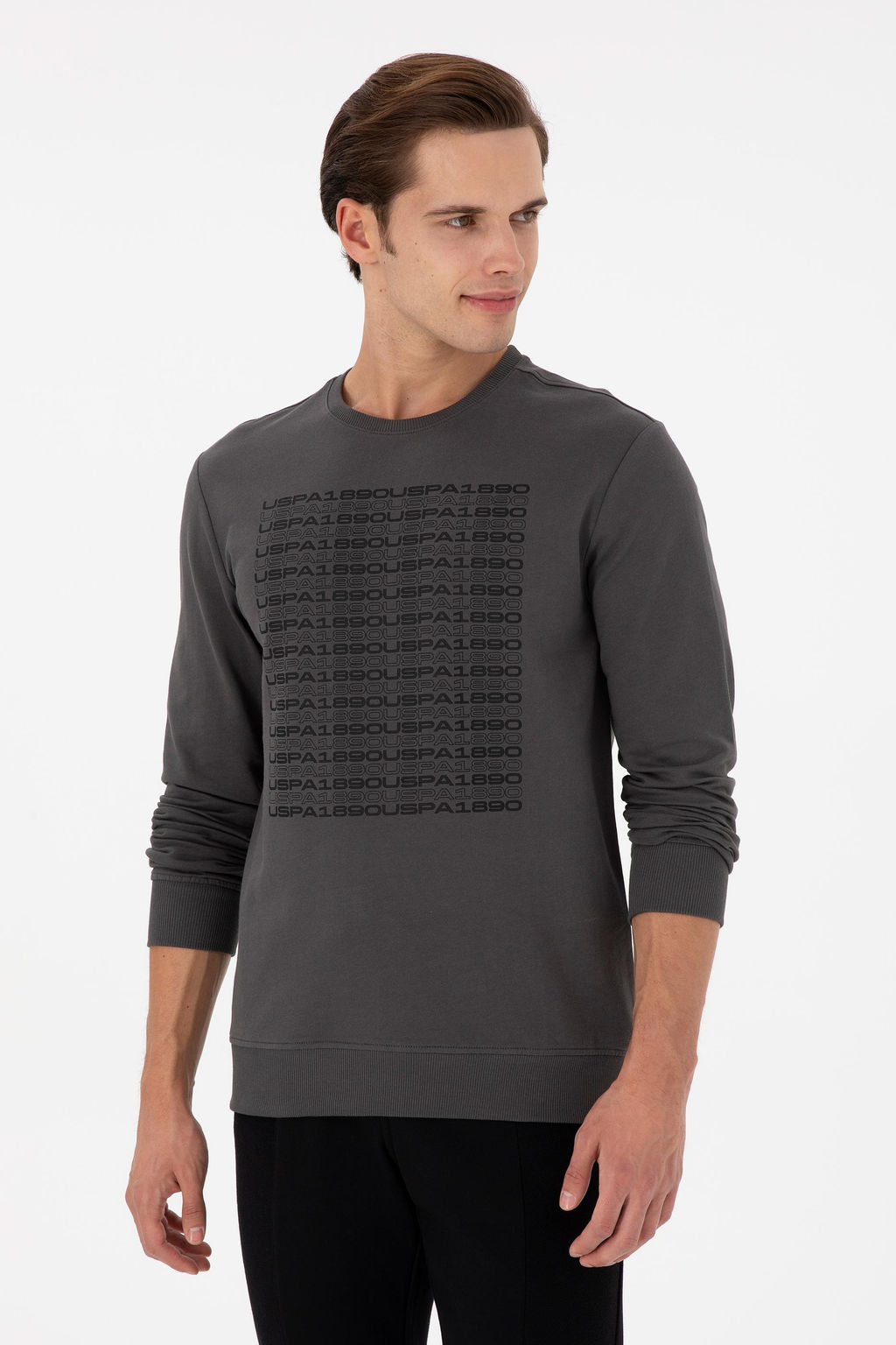 Мужской свитшот антрацитового цвета Неожиданная скидка в корзине - U.s. polo assn фото 8
