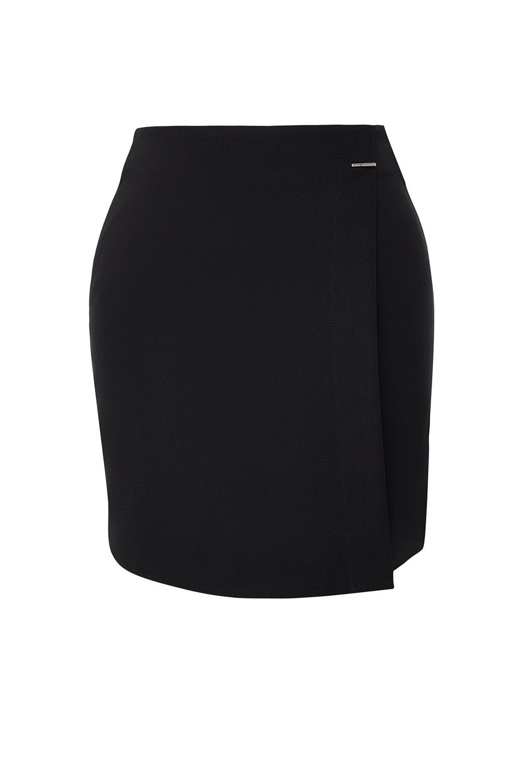 Siyah Kruvaze Kapama Mini Boy Dokuma Etek TWOAW25ET00070