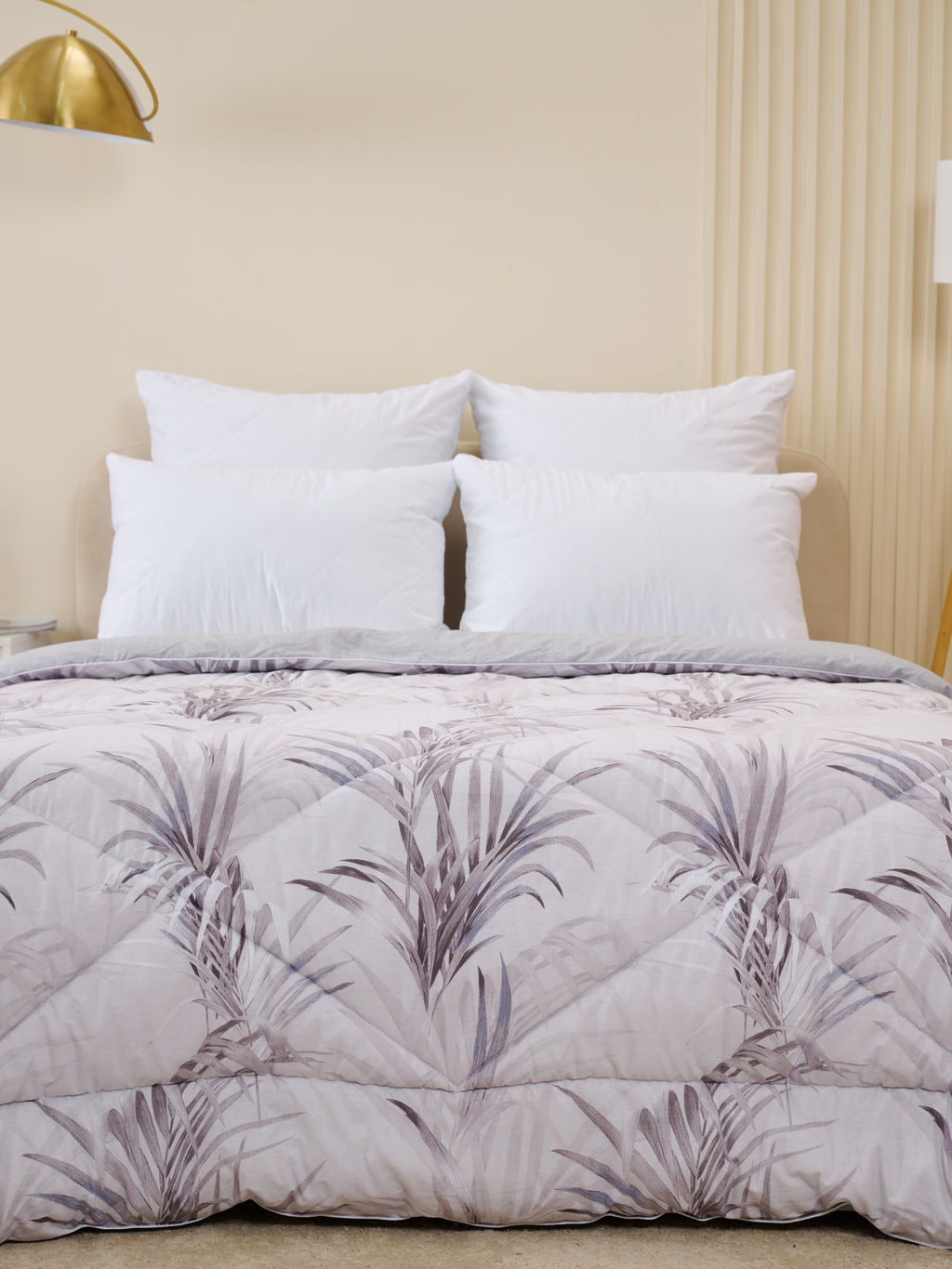 Одеяло всесезонное Уют - Серебряные Листья 140х205