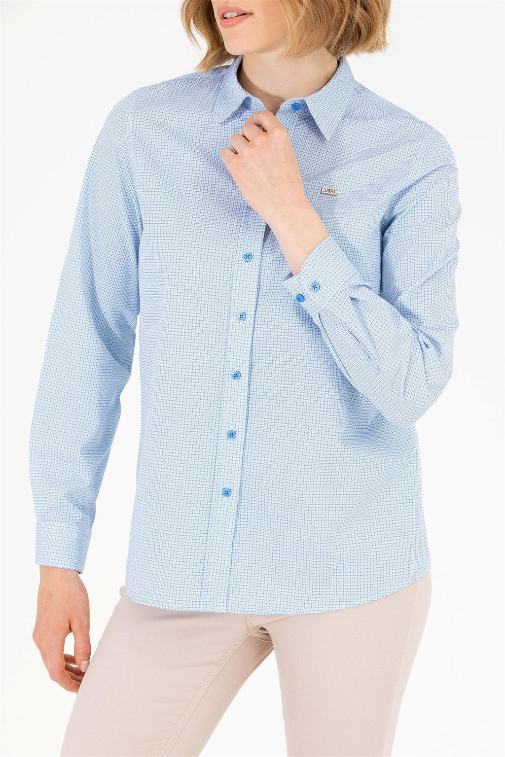 Женская рубашка Saks с длинным рукавом - U.s. polo assn фото 13