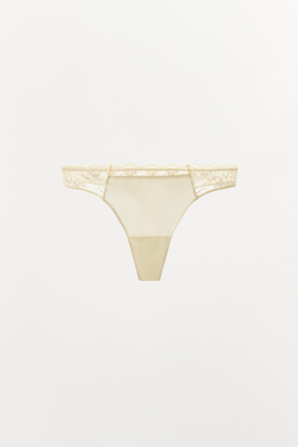 TANGA COMBINADO ENCAJE / Crudo - Zara фото 4