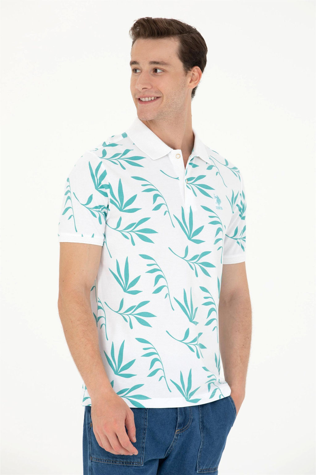 U. S. Polo Assn Мужская мятная футболка - U.s. polo assn фото 10
