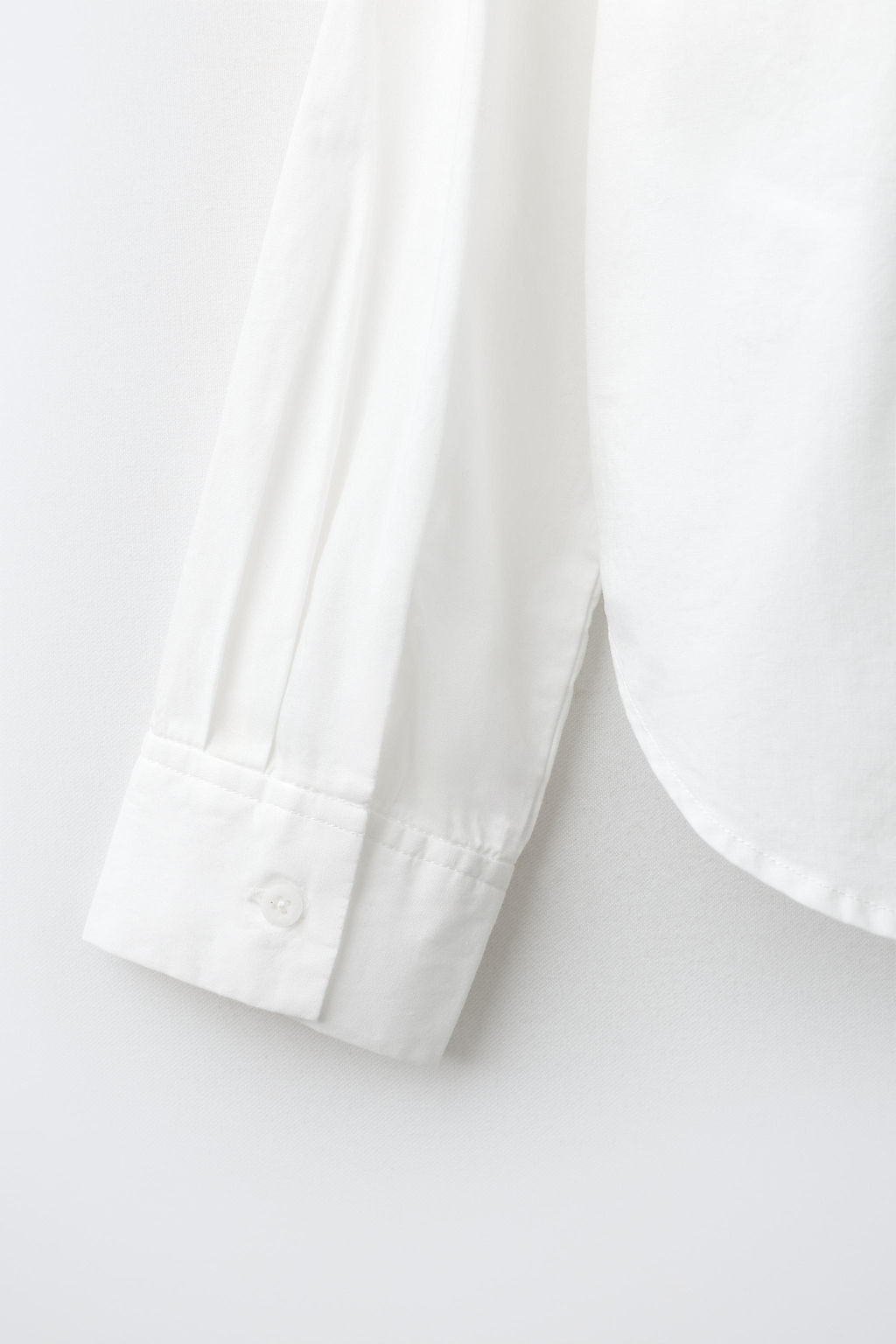 CAMISA POPEL?N LISA / Blanco - Zara фото 4