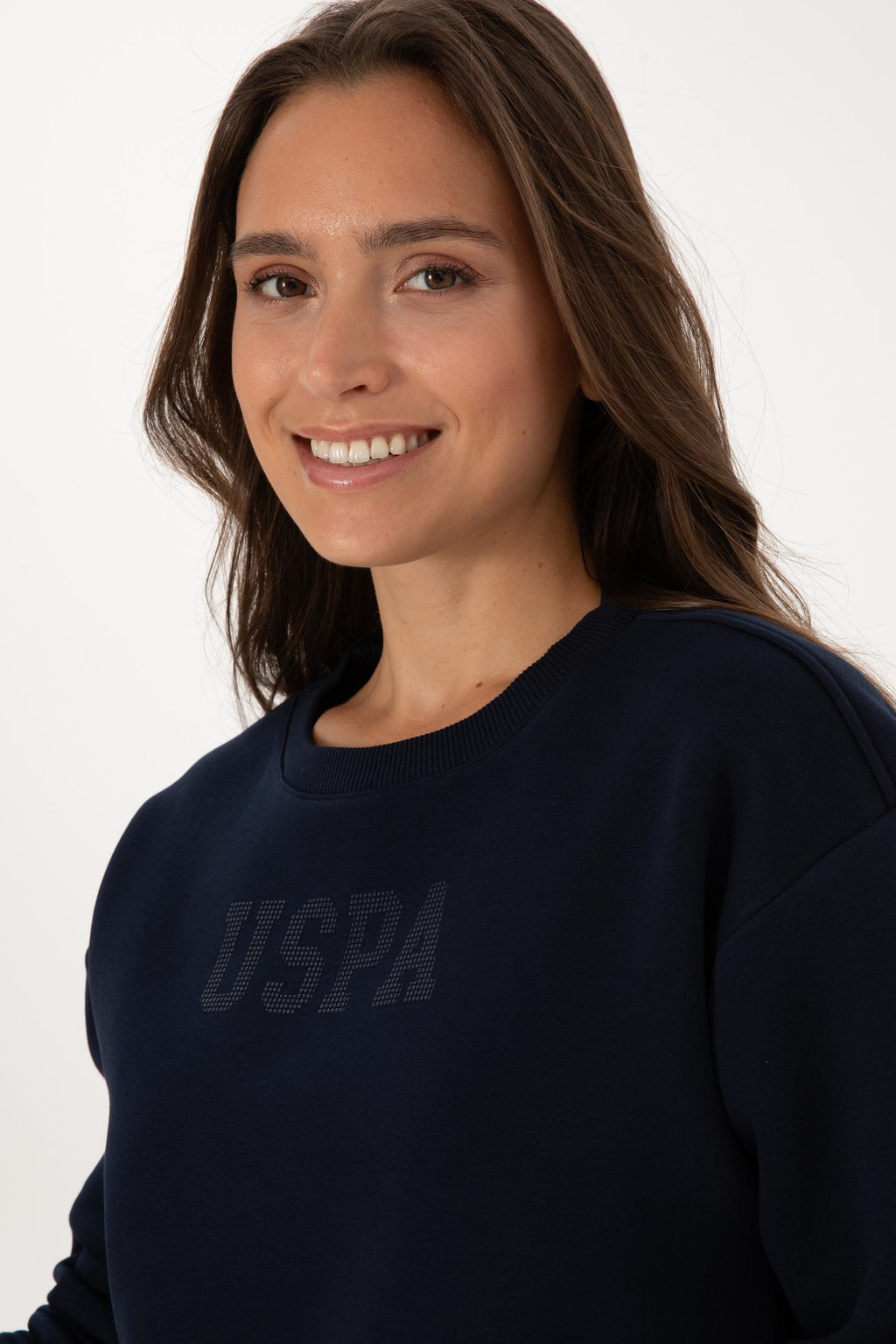Kad_n Lacivert Basic Sweatshirt Sepette S_rpriz _ndirim - U.s. polo assn фото 2