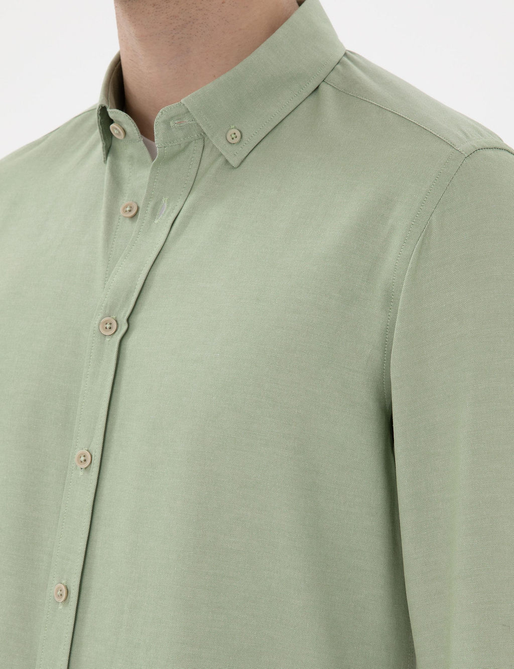 Ye_il Regular Fit Uzun Kollu G_mlek - Pierre cardin фото 7