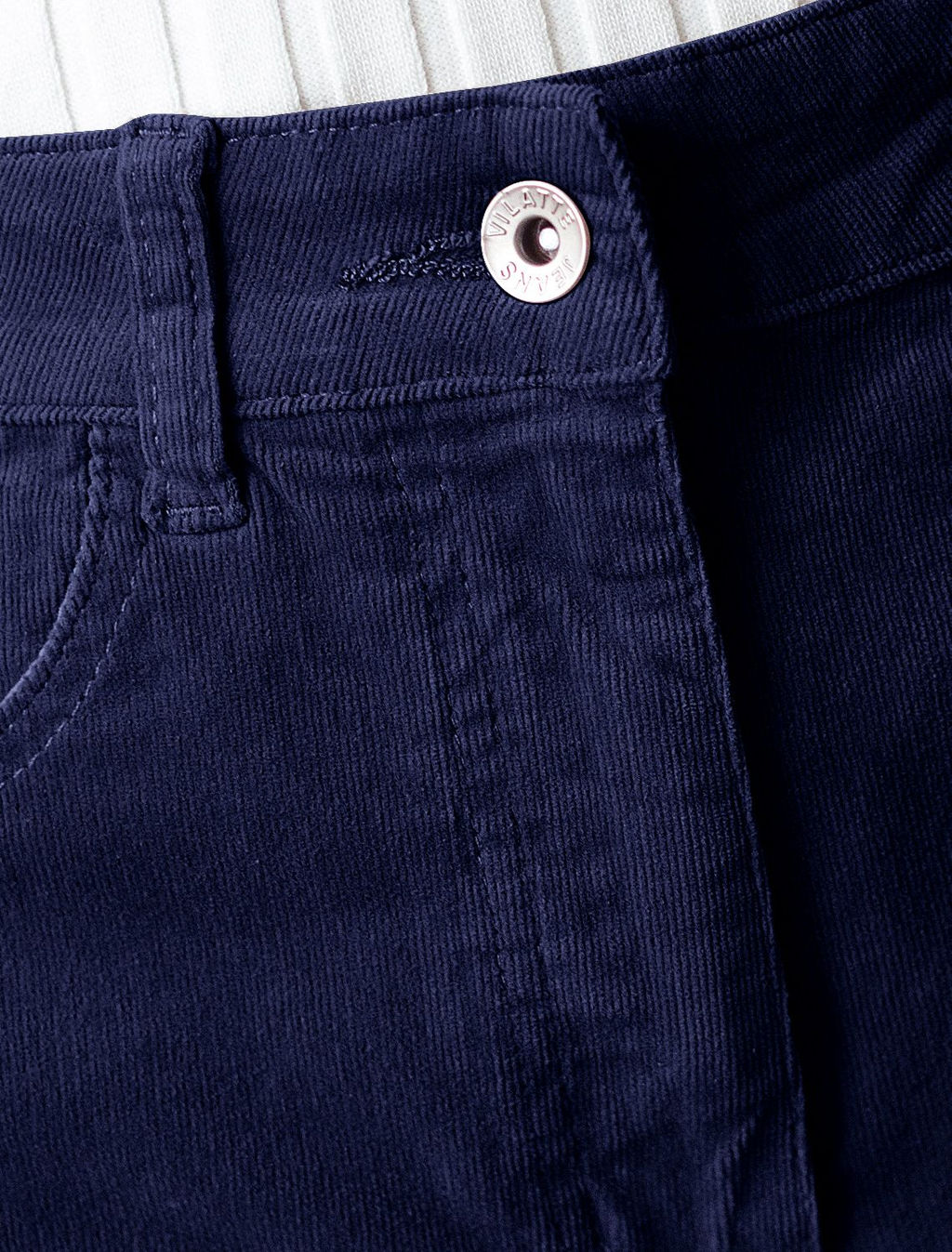 Брюки из эластичного микро-вельвета