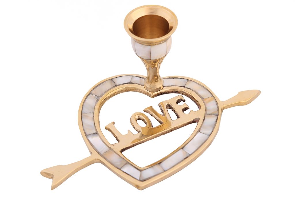 Подсвечник № П1601 с перлам. на 1 свечу 2шт/уп