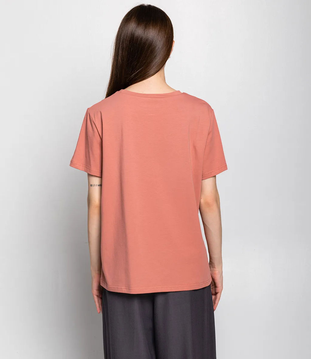 Футболка #1S600, сухая роза