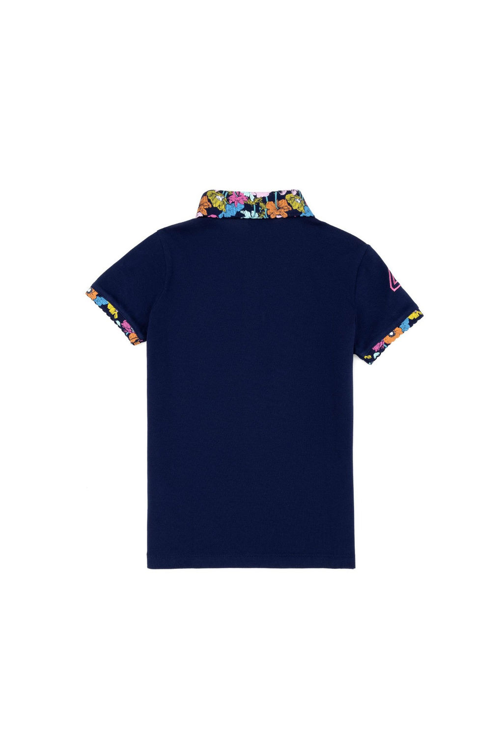 Темно-синяя базовая футболка для девочек - U.s. polo assn фото 2