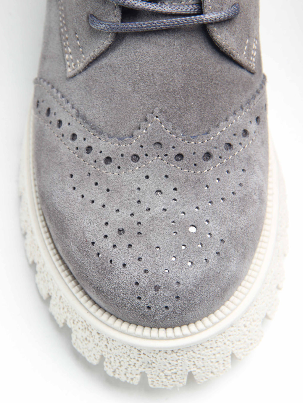 Ботинки 338.1541be. серый замок замша/Байка