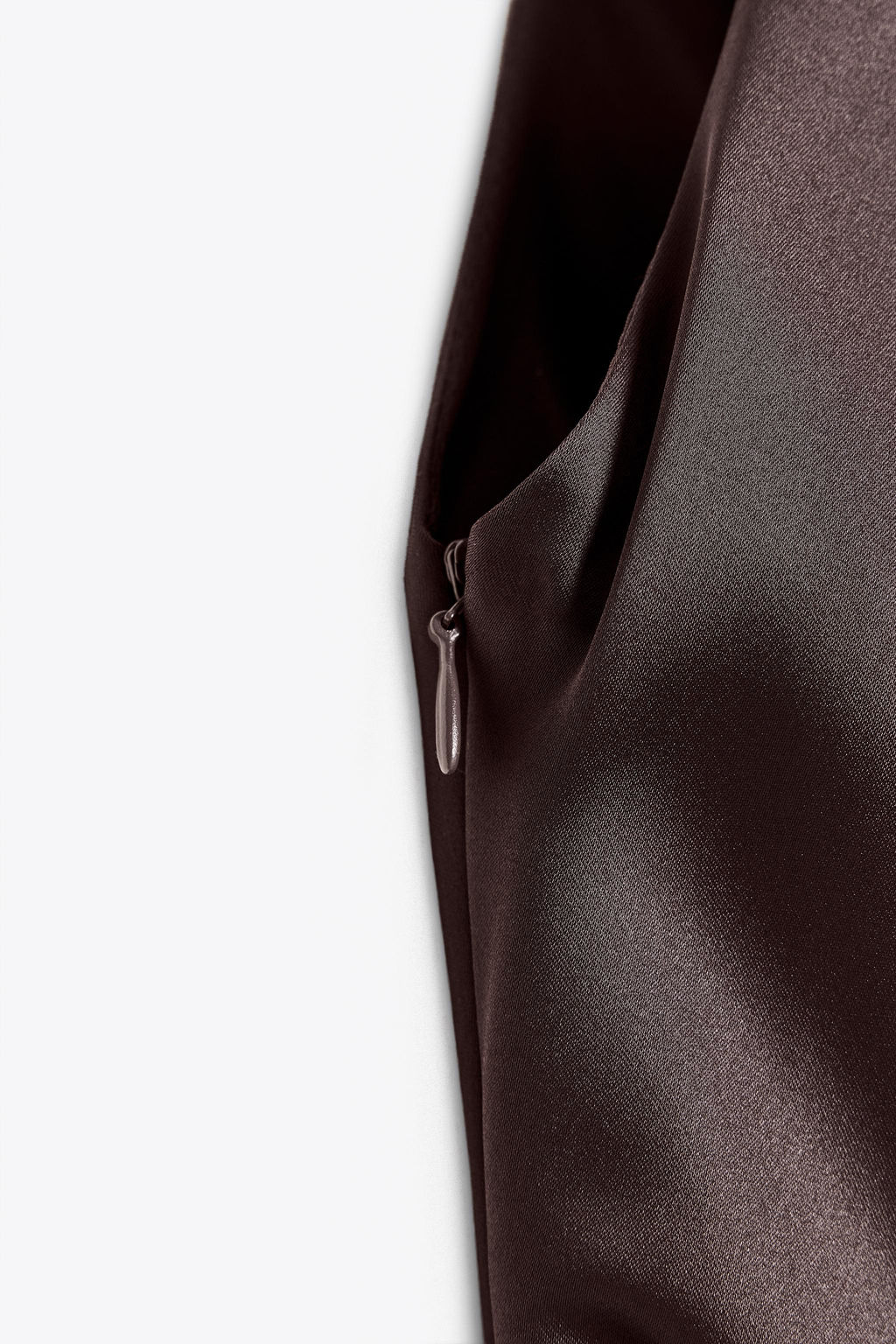 OPEN BACK SATIN LONG DRESS - Zara фото 10