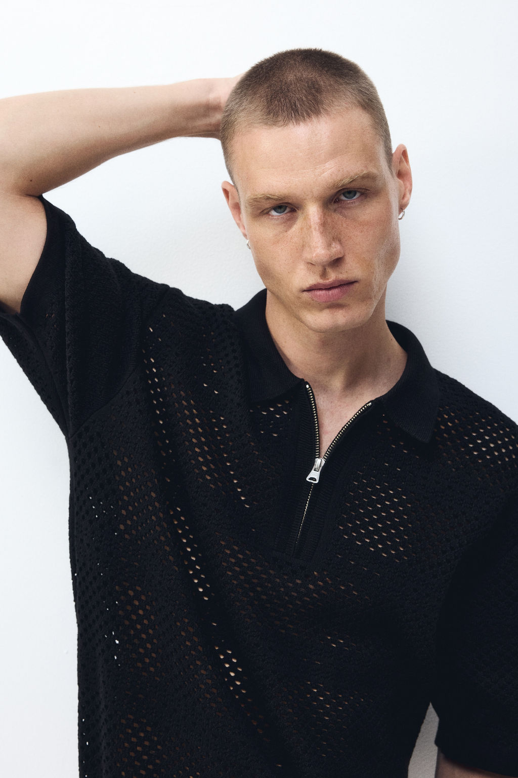 Polo en punto calado Relaxed Fit - H&m фото 7