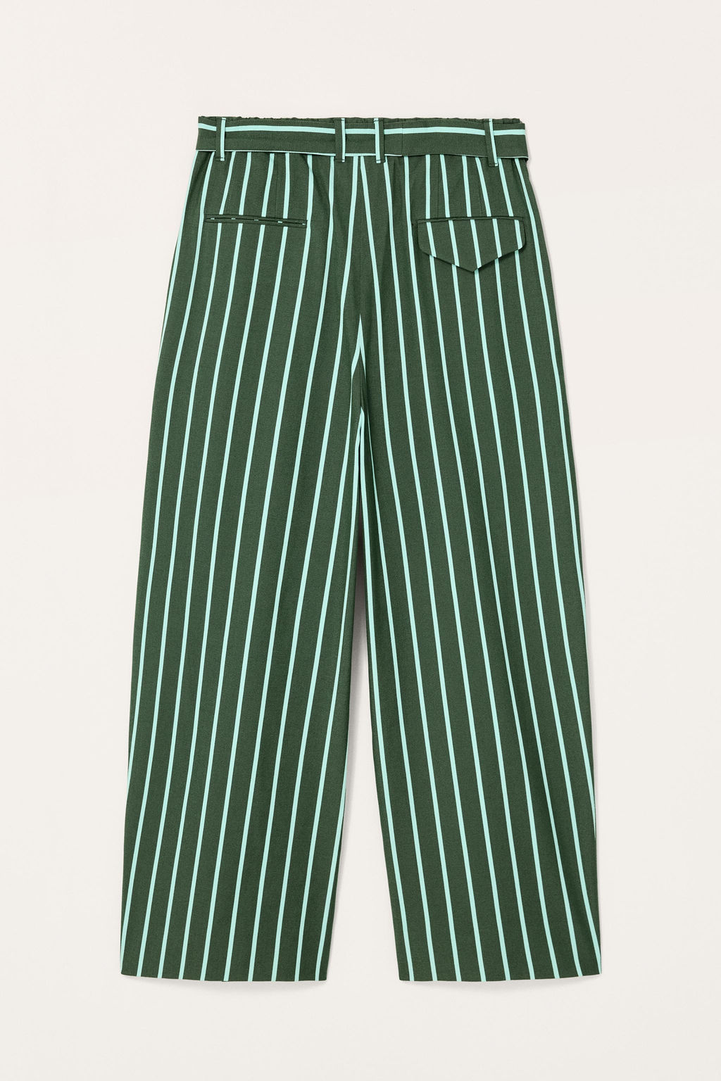LIMITED EDITION STRIPED WIDE-LEG TROUSERS - Zara фото 7