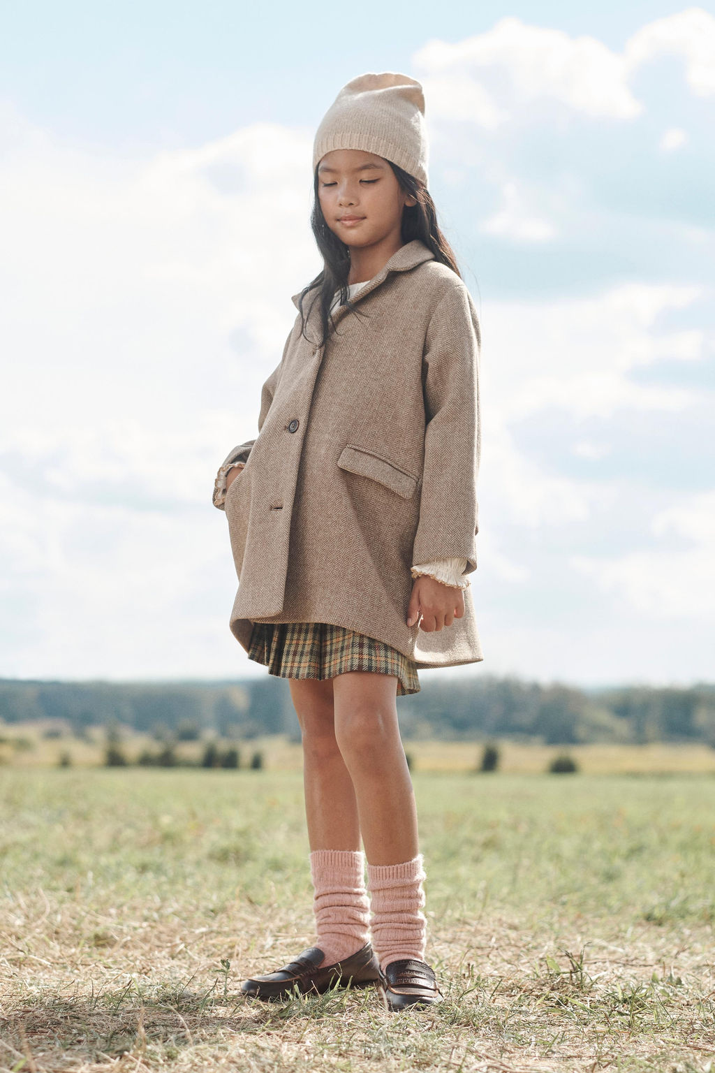 HERRINGBONE WOOL BLEND COAT LIMITED EDITION - Zara фото 2