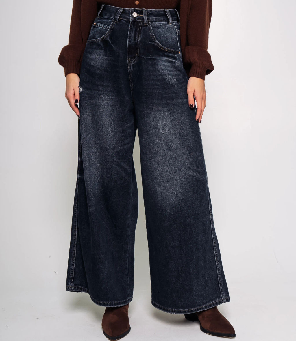 Джинсы #КТ5206 (2), тёмно-синий - Dommod фото 2