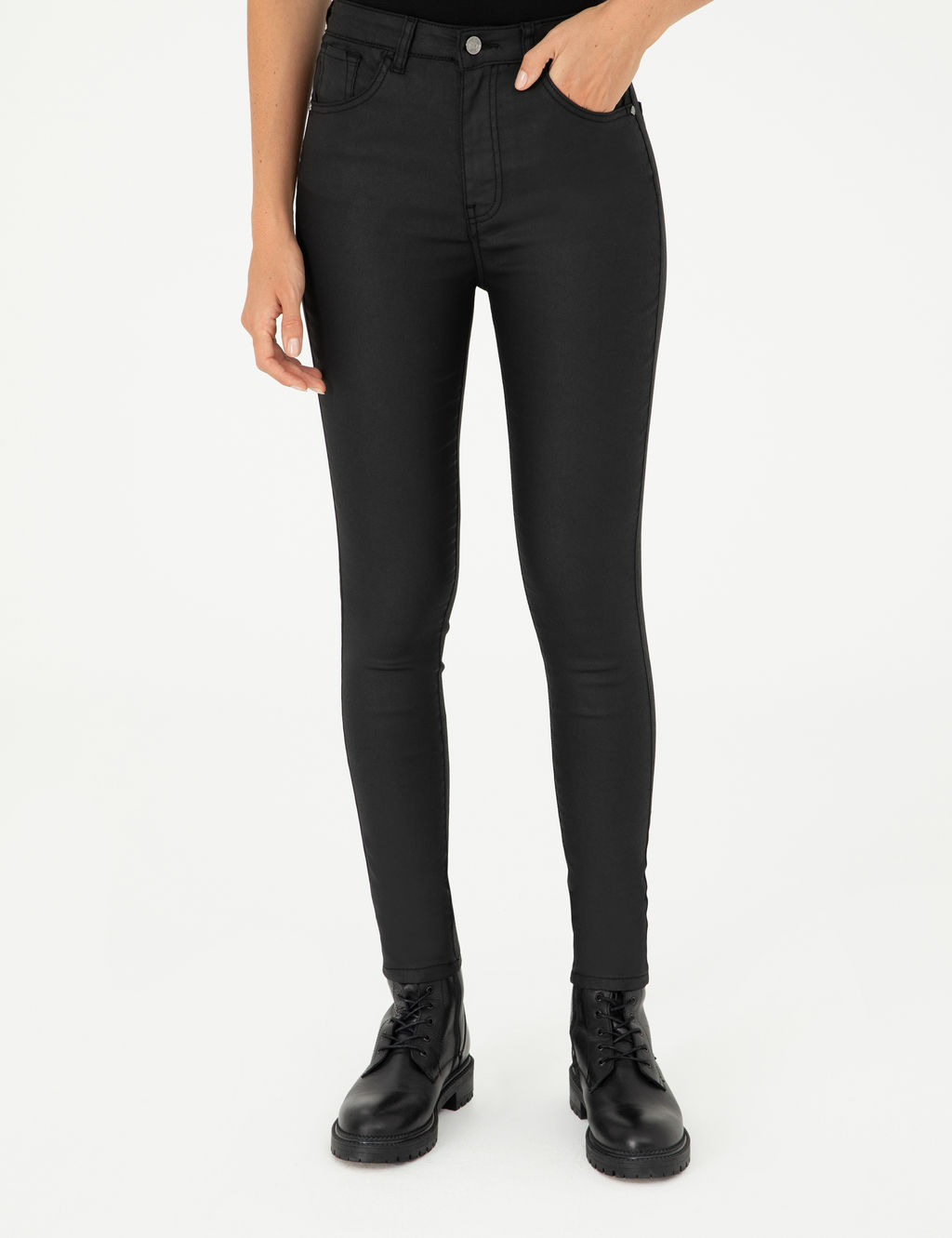 Siyah Skinny Fit Jean Pantolon