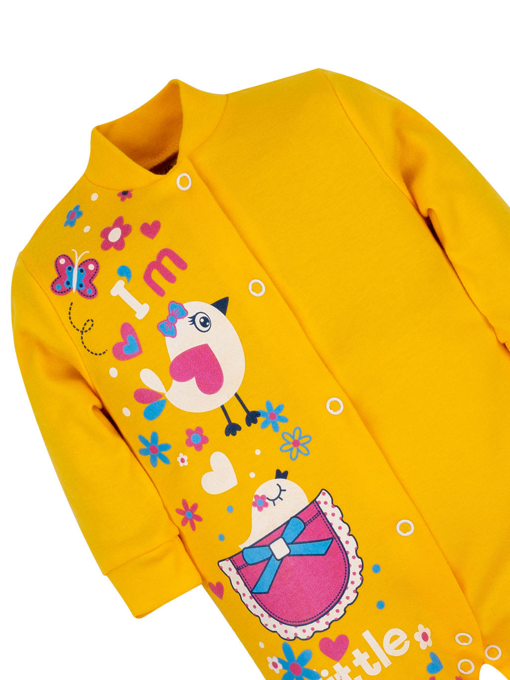 Комбинезон ясельный желтый птички