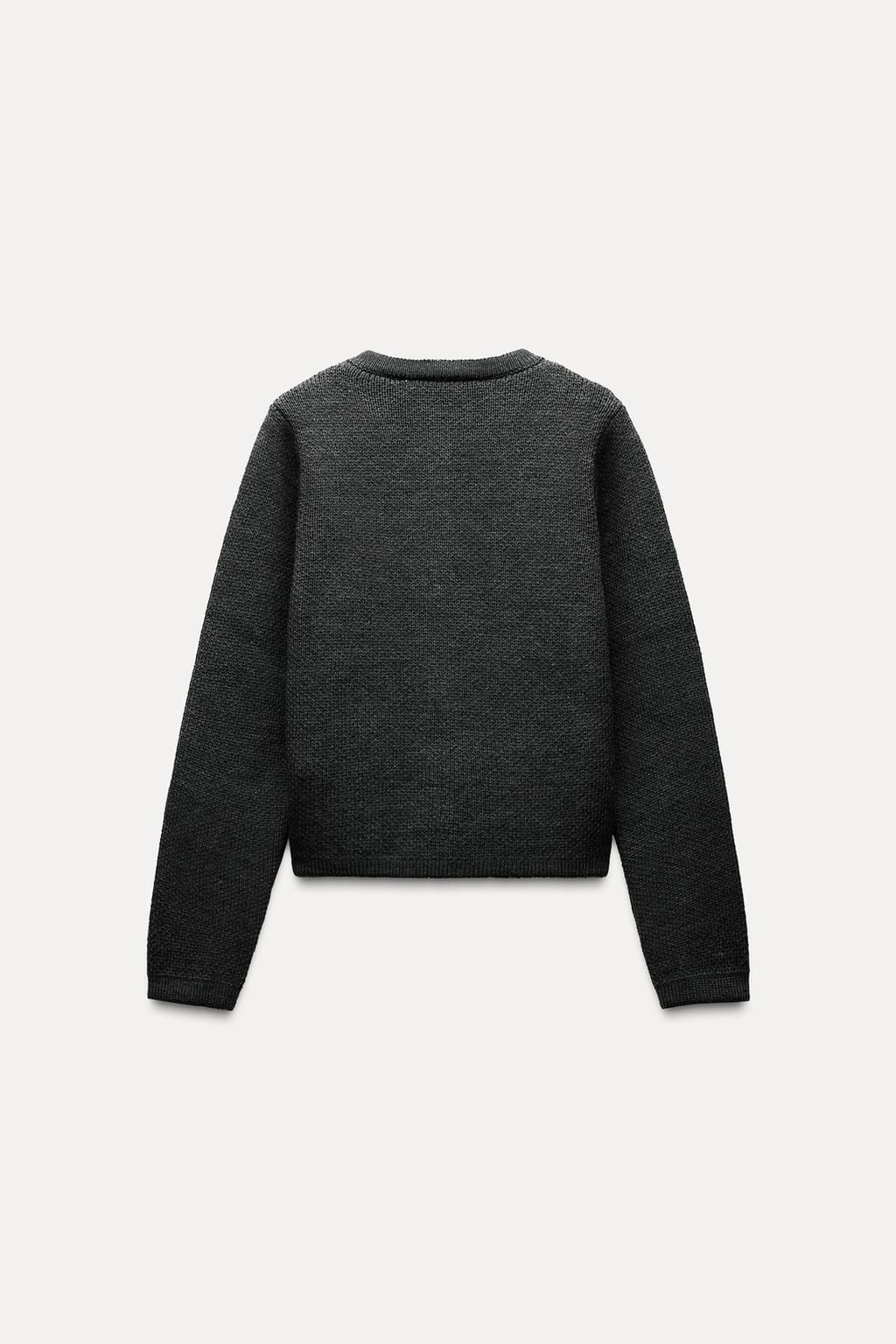 KNIT CARDIGAN WITH GOLDEN BUTTONS - Zara фото 16