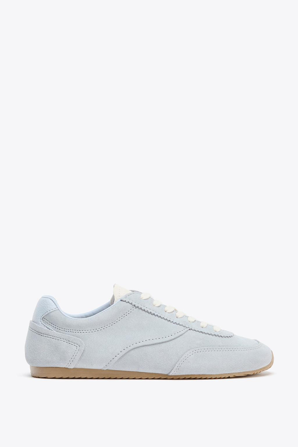 CONTRAST LEATHER TRAINERS - Zara фото 5