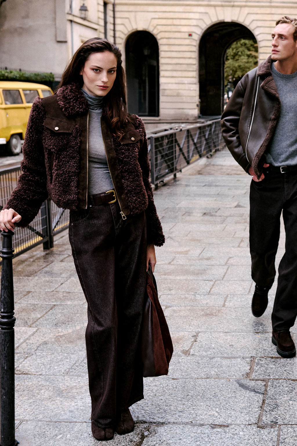 Kahverengi Yuksek Bel Genis Paca Wide Leg Jeans TWOAW26JE00119 - Trendyolmilla фото 9