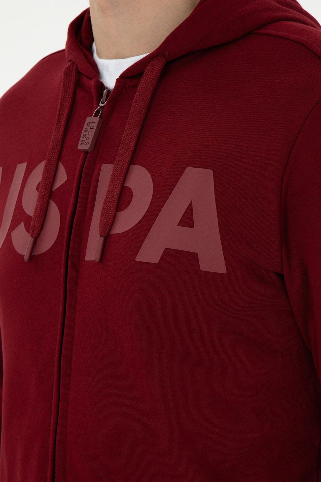 Мужской бордовый вязаный кардиган Неожиданная скидка в корзине - U.s. polo assn фото 7