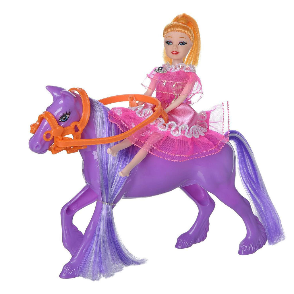 Игровой набор ABtoys Моя лошадка Куколка и лошадка 3 вида  фото 6