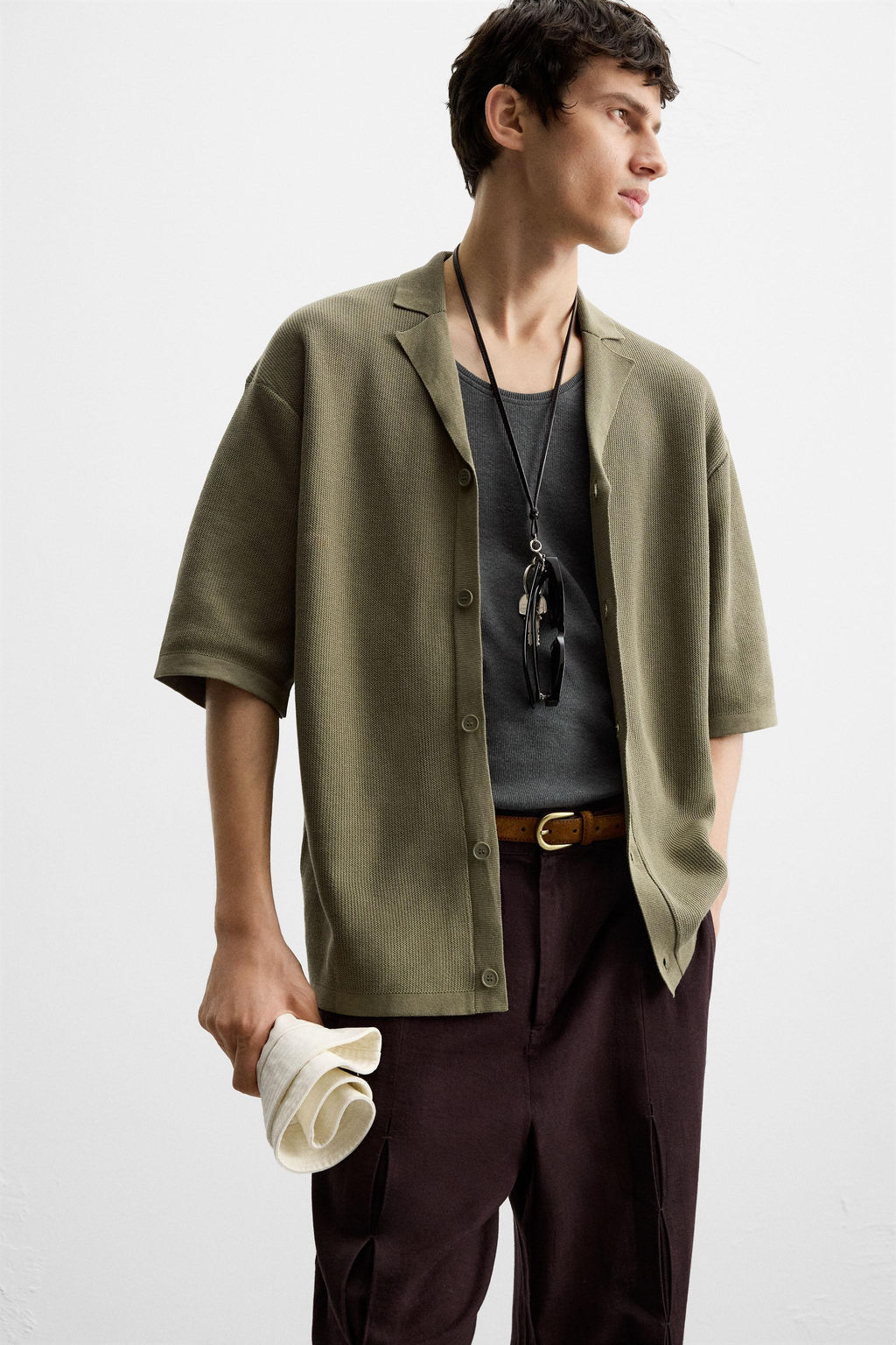 TEXTURED KNIT SHIRT - Zara фото 5