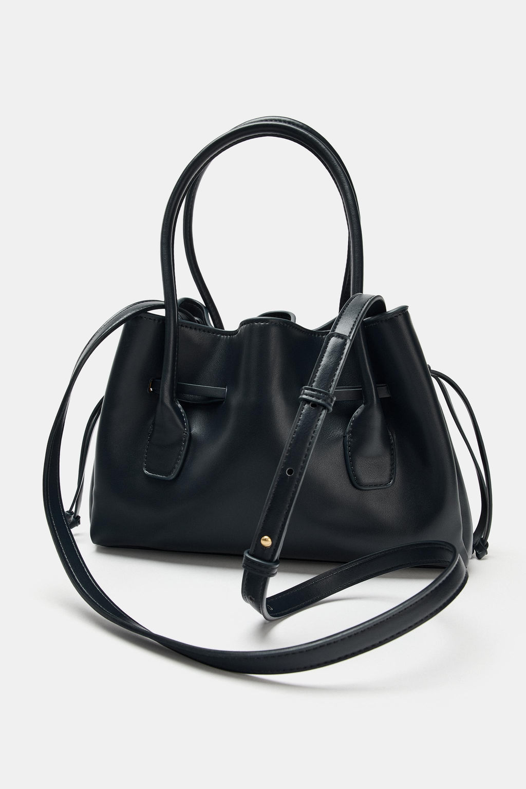 BOLSO CITY FRUNCIDOS / Azul - Zara фото 4
