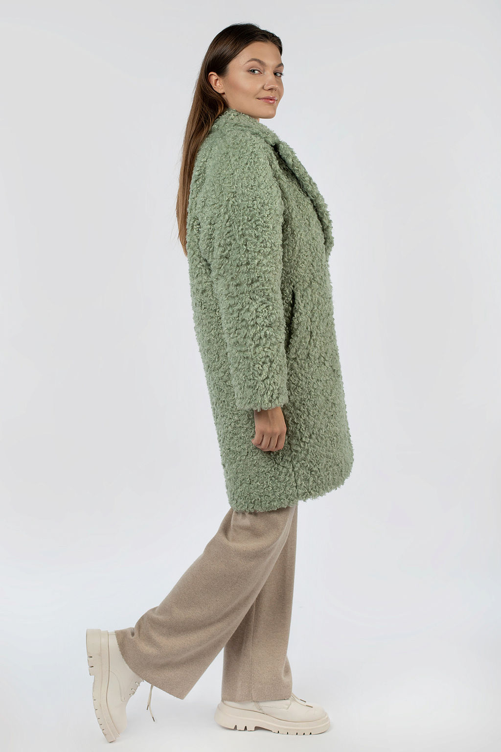 02-3158 Пальто женское утепленное - El podio фото 3