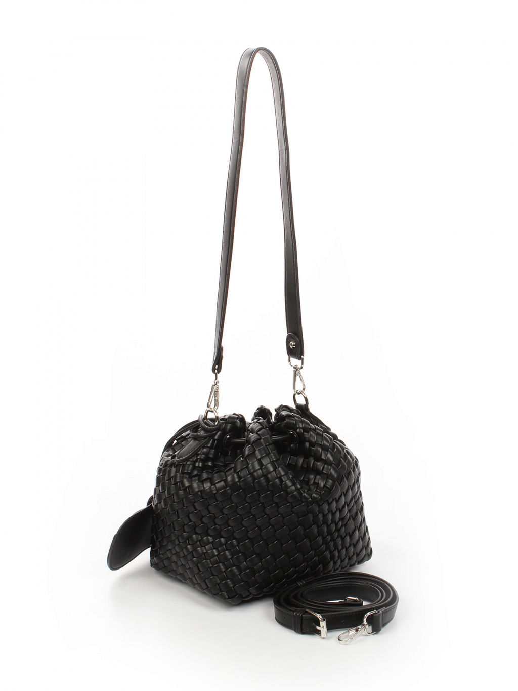 LACCOMA сумка СУ038-черный эко кожа хлопок  фото 2