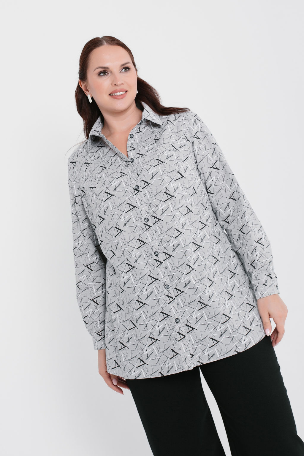 100% хлопок рубашка блузка - Prima linea фото 2