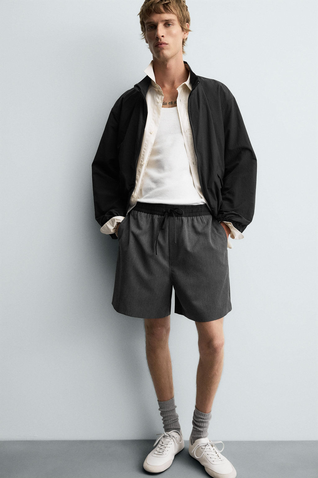 CONTRAST WAIST BERMUDA SHORTS - Zara фото 5