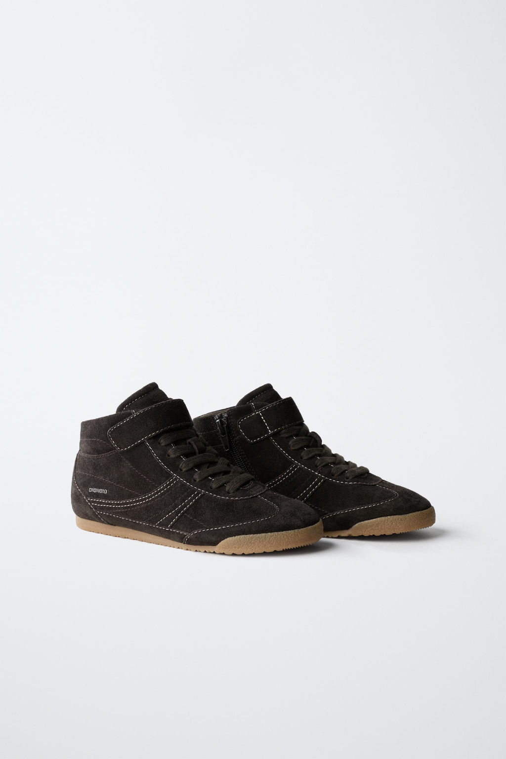 LEATHER BOXING HIGH-TOP SNEAKERS - Zara фото 13